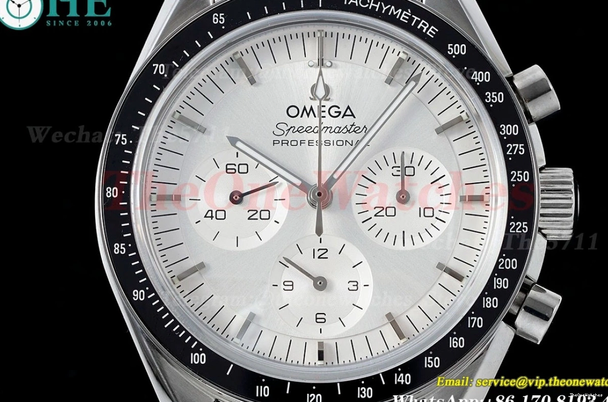 SS Speedmaster 41mm SS White A7750 RMF Dial Mod 0429